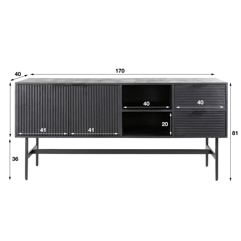 Albertin Solid Wood Sideboard