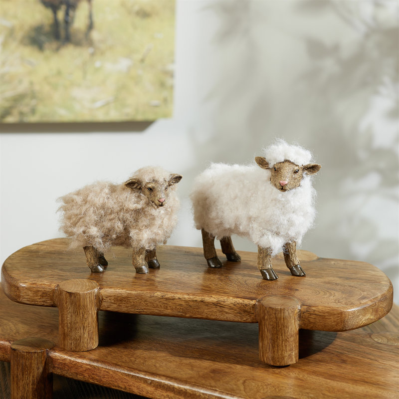 Furry Sheep Figurine