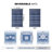 Performance Striped Blue/Black Indoor / Outdoor Rug-382972030