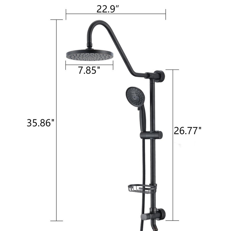 All-In-One Kit with Rough in-Valve, Oil-Rubbed Bronze