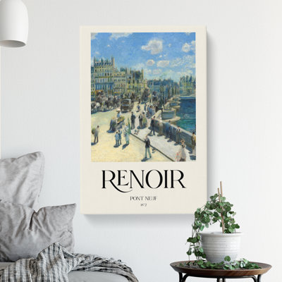 Pont Neuf In Paris Print by Pierre-Auguste Renoir - Wrapped Canvas Painting