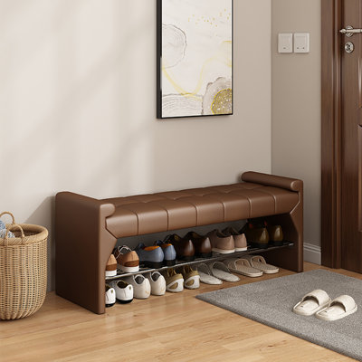 Tabouret avec rangement à chaussures 47,2 po