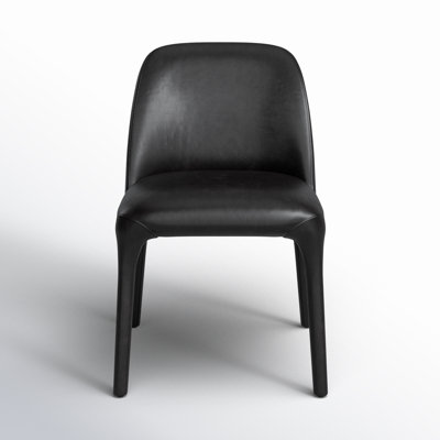 AllModern Omera Fully Upholstered Leather Dining Chair AllModern