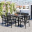 Ensemble de table et chaises d'extérieur en acier de haute qualité-766861313