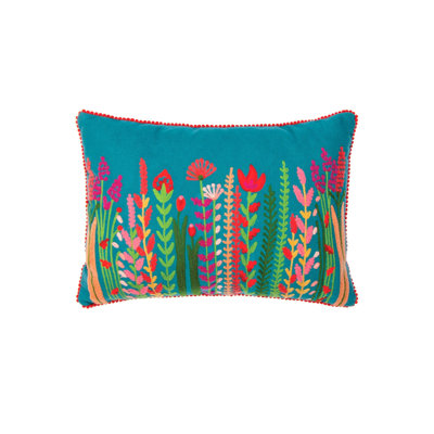 Leeven Floral Rectangle Throw Cushion Cover