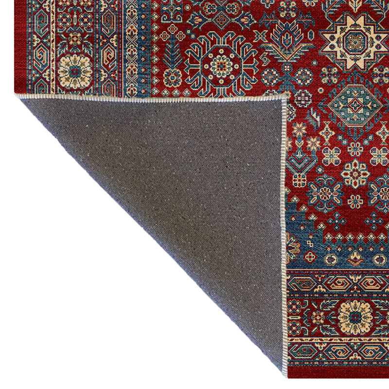 Tapis décoratif multicolore à motif traditionnel rétro "Dream", Rectangle 4 pi 11,06 po x 9 pi 10,11 po