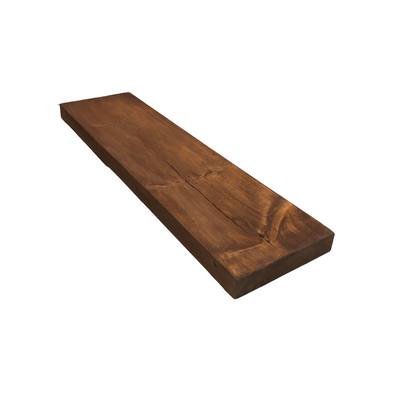 La Grange Wood Shelf  36''L x 8''W x 2''H Whiskey Brown, 2" H x 36" W x 8" D