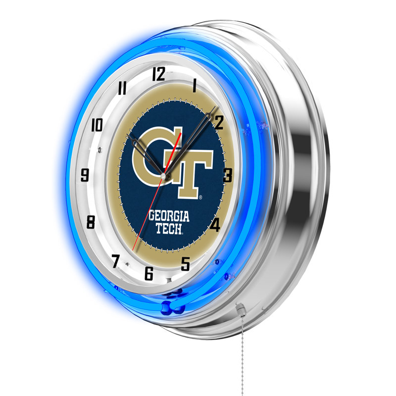 Horloge murale 19 po NCAA, Yellow Jackets de Georgia Tech