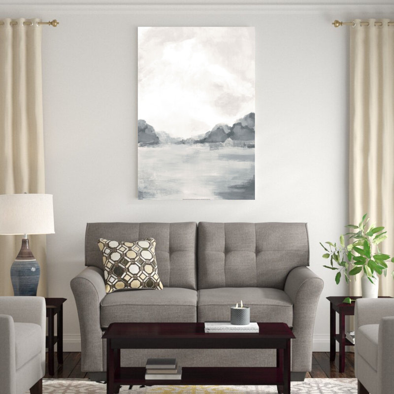 «Blue Landscape», reproduction sur toile, H 48 po x l 32 po