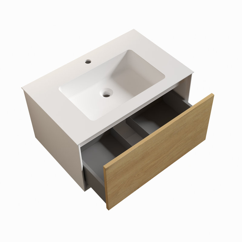 Ensemble de meuble-lavabo mural simple 29 po Arpie