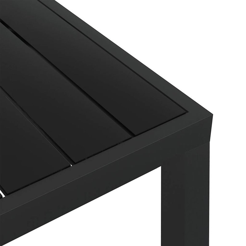 Rectangular Table, Black, 74cm H x 80cm L x 80cm W