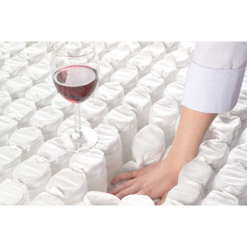 Grand matelas grand format avec ressorts à ressorts, ressorts à quatre ressorts et mousse à densité de densité de 1,8 # pour plus de confort, plateau-coussin à deux côtés de 14,5 po - mousse à contrôle de la température, ressorts pour une nuit paisible