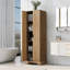 Armoire de rangement avec deux portes pour la salle de bain-129461422