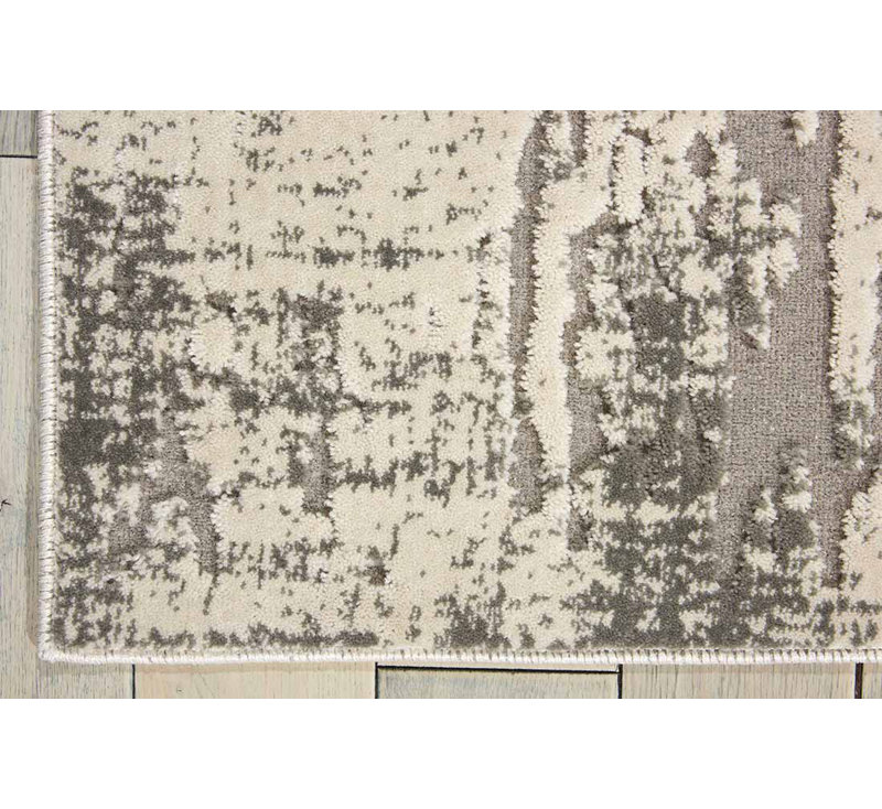 Gleam Area Rug in Ivory/Gray, Rectangle 5'3" x 7'3"