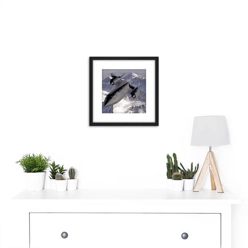 Military USA USAF SR-71B Blackbird Aircraft Photo - Single Picture Frame Print