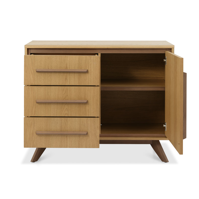 Cora Two Tone Oak Narrow Sideboard