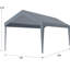 Bâche de garage 3 x 6 m (10 x 20 pi) interchangeable, imperméable et dotée de 72 boucles élastiques. En polypropylène gris. Parfait pour les abris de voiture. Installation rapide et facile, gain d'espace et protection optimale.