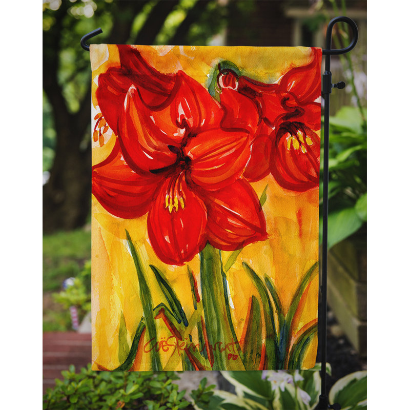 Drapeau de jardin à 2 côtés amaryllis