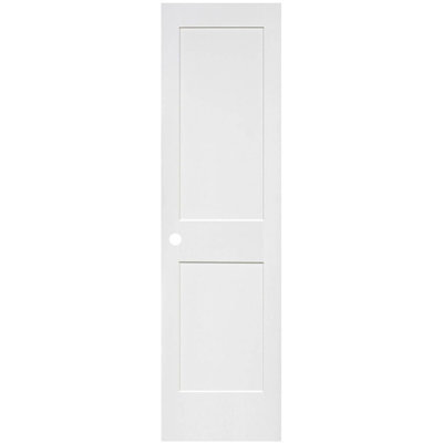 Slab 2-Panel Shaker White- No Handle Precut