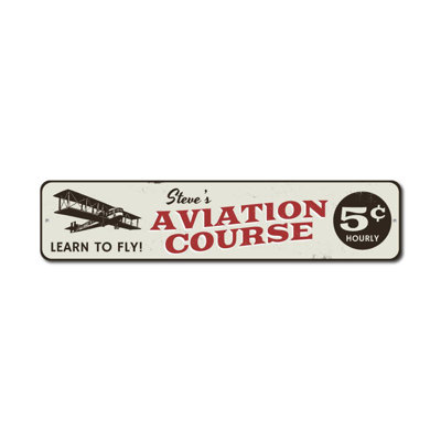 Plaque d'aviation en aluminium 5 Cents