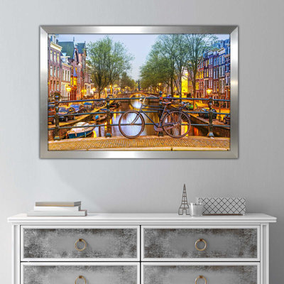 «Amsterdam Bicycle», reproduction de photo encadrée