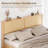 Full Rattan Storage Bed – MDF+Metal, Hidden Cabinet