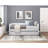 Daybed With Trundle Fabric Upholstery Wooden Frame Modern Home Furniture-1266385672