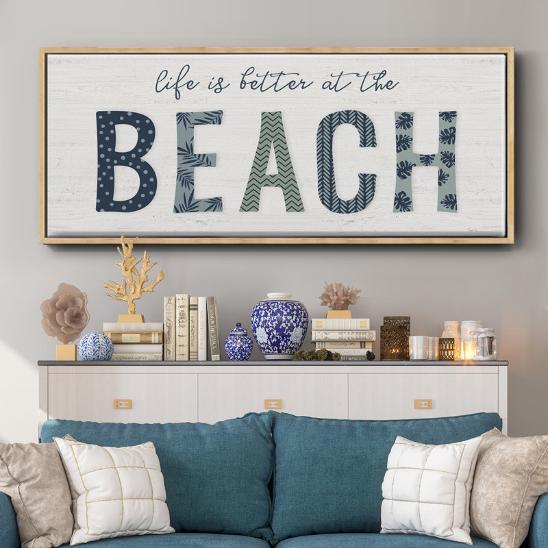 Beach Better - toile encadrée