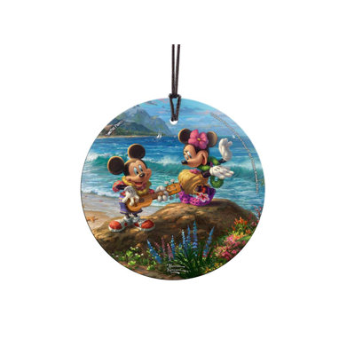 Décoration suspendue en forme de mickey minnie hawaii Disney
