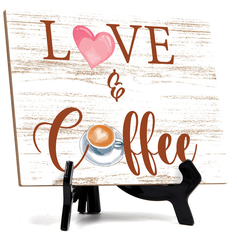 Amour et signe de table basse