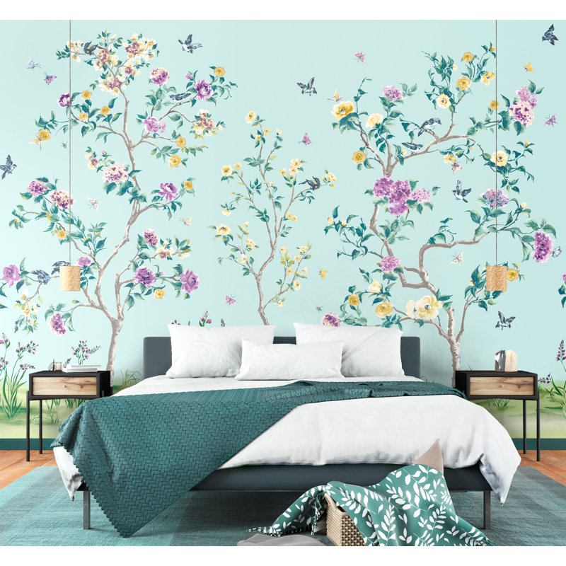 Wolfe Mural,  280cm L x 350cm W , Blue