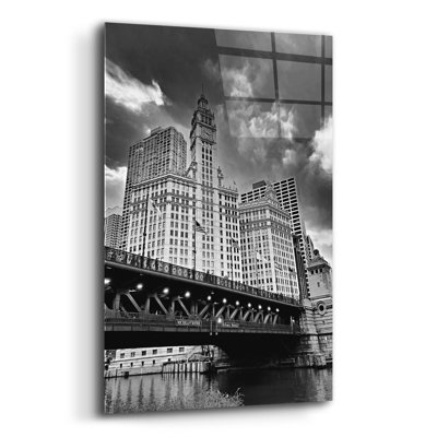  'The Old Chicago' by Dante Plata Acrylic Glass Wall Art, 16" x 24"