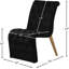 Chaise d'appoint rembourrée en velours capitonné Desroches-561642380
