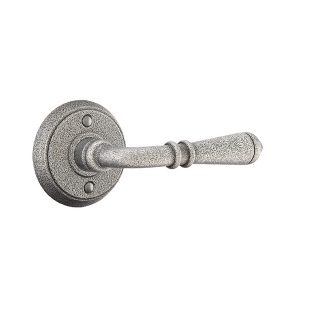 Emtek Privacy Leverset w/ Wrought Steel #2 Rosette and Normandy Lever Emtek Handle 