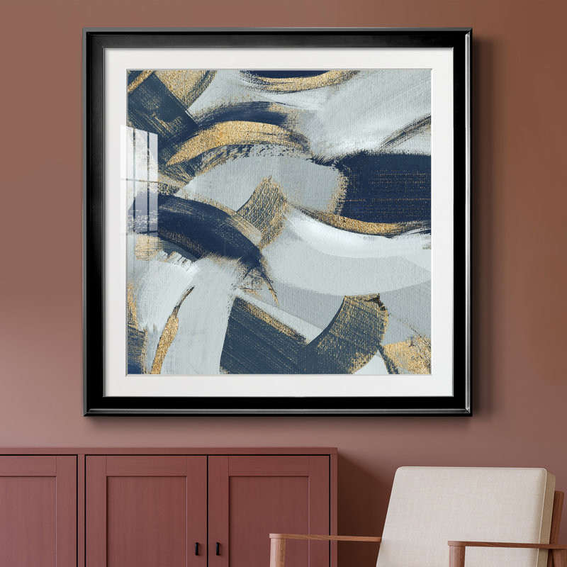 Rustique et doux-amer II - peinture encadrée, Papier encadré noir, H 26,5 po x l 26,5 po x P 1,5 po
