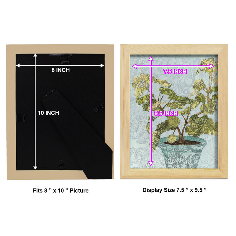 Avaleigh Conservatoire Collage II (FWH), reproduction d'art encadrée, L 9 po x H 11 po x P 1 po, Naturel