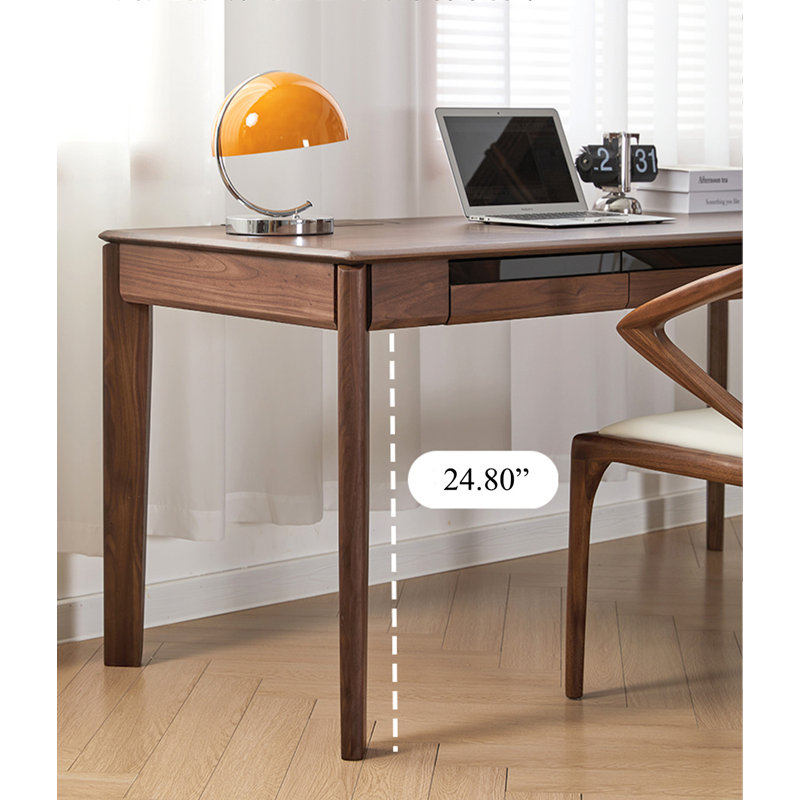 Brown Rectangular Solid Wood desks