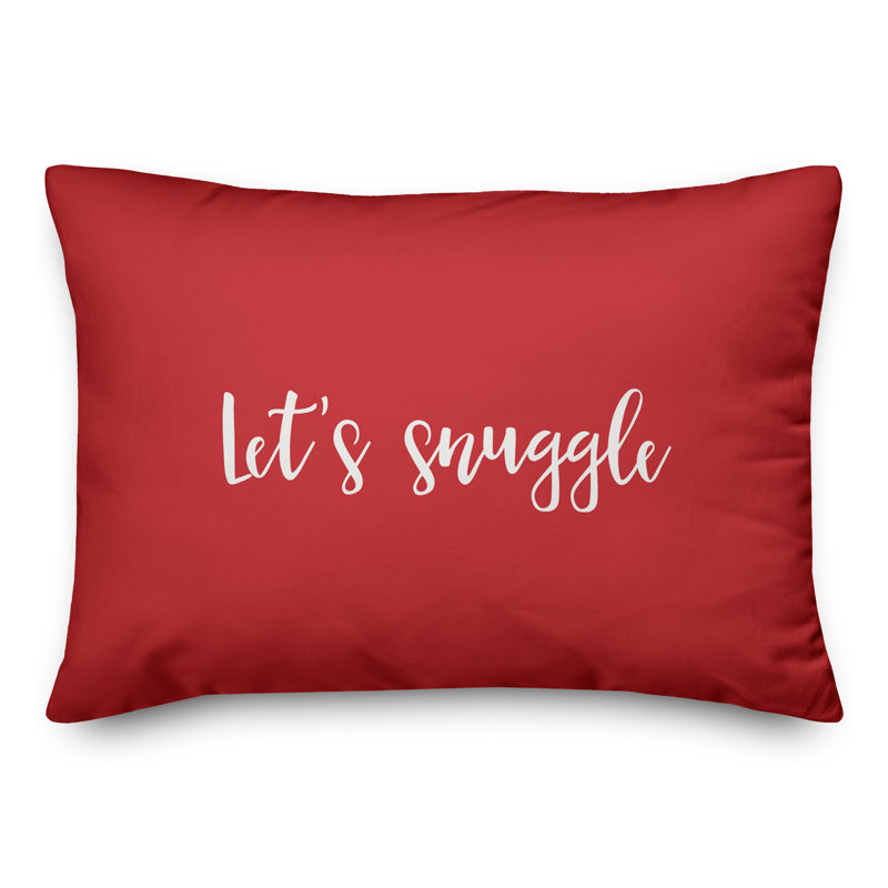  Coussin Let's Snuggle, Rouge