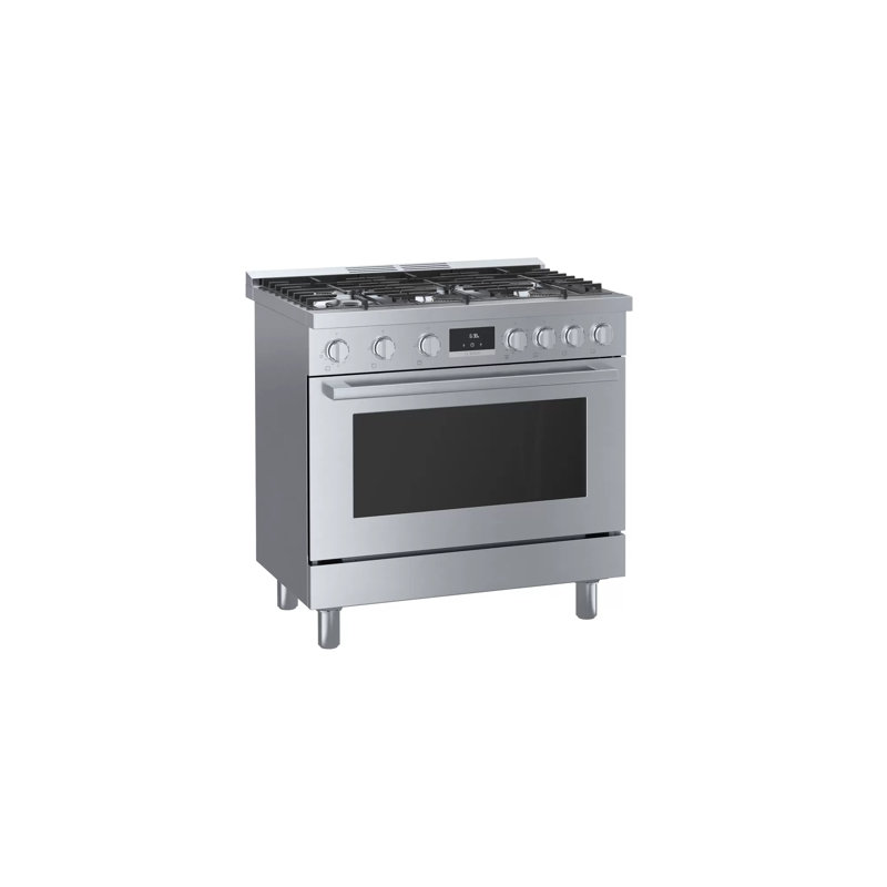 800 Series 36" 3.5 cu. ft. Freestanding Gas Range, Stainless Steel