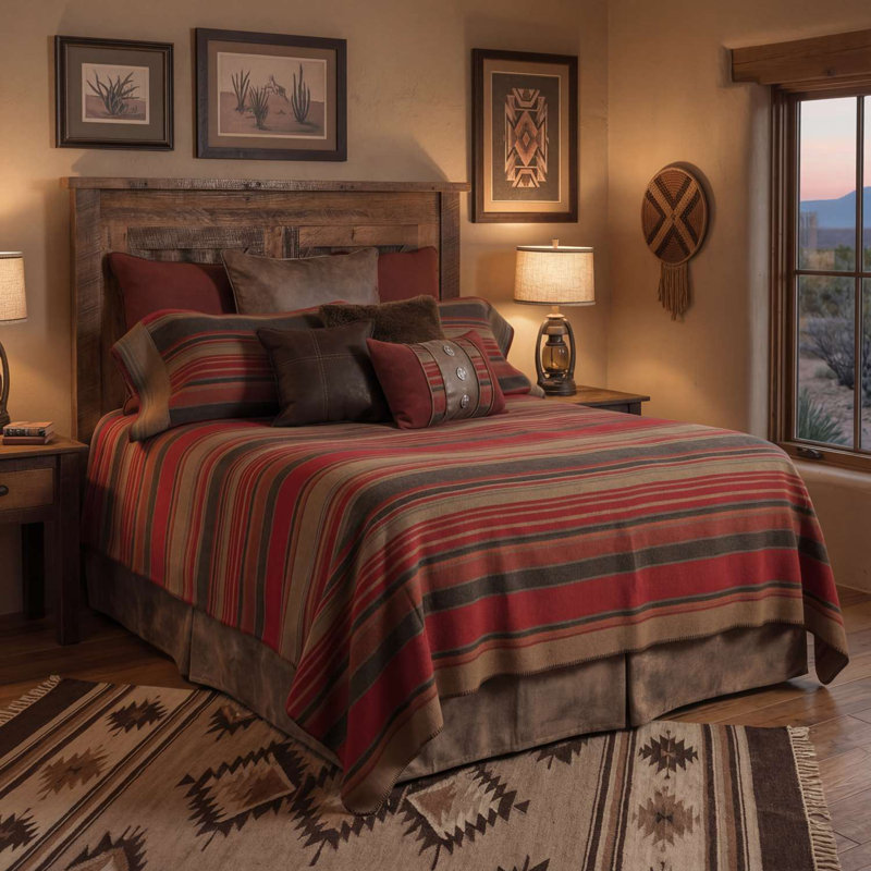 Wooded River Hudson Garnet - Value Set - Super King, Super King Bedspread