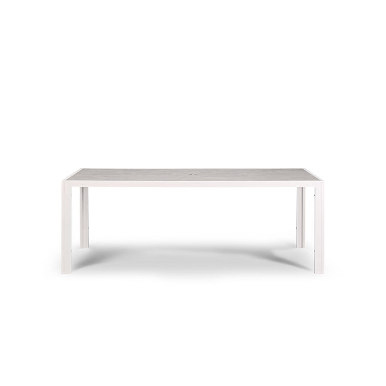 Pepina 82.75'' Ceramic Outdoor Dining Table