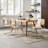 Crumley 18.1" H Mid-Century Modern Rattan Dining Chairs with Rattan Cane Backrest-667134368-662924843