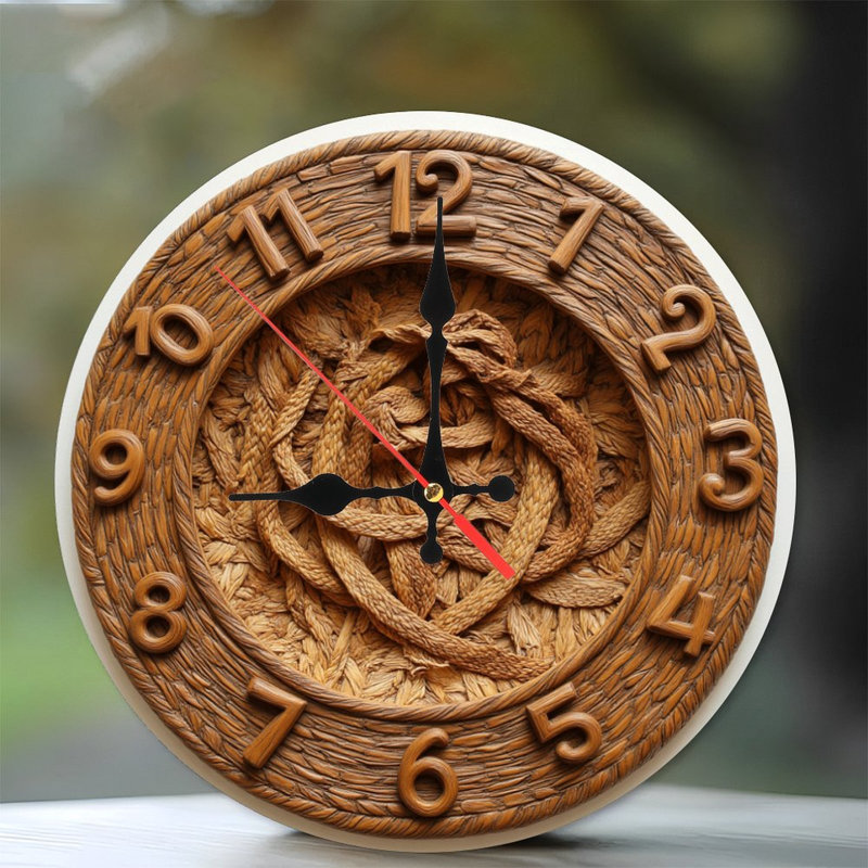 Horloge en bois rustique