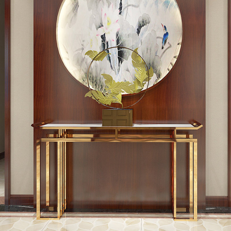 Console de luxe de style chinois, 33,5 po H x 70,9 po L x 11,8 po P