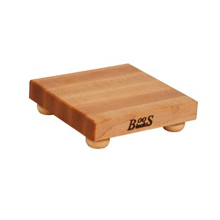 Maple RAFR Cutting Board With Juice Groove & Metal Handles 2-1/4 Thick  (Handle Boards)