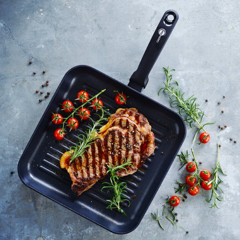 GreenPan Andorra Aluminium Non-Stick 28cm Square Grill Pan