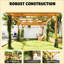 Pergola stable, treillis de jardin pour l'extérieur