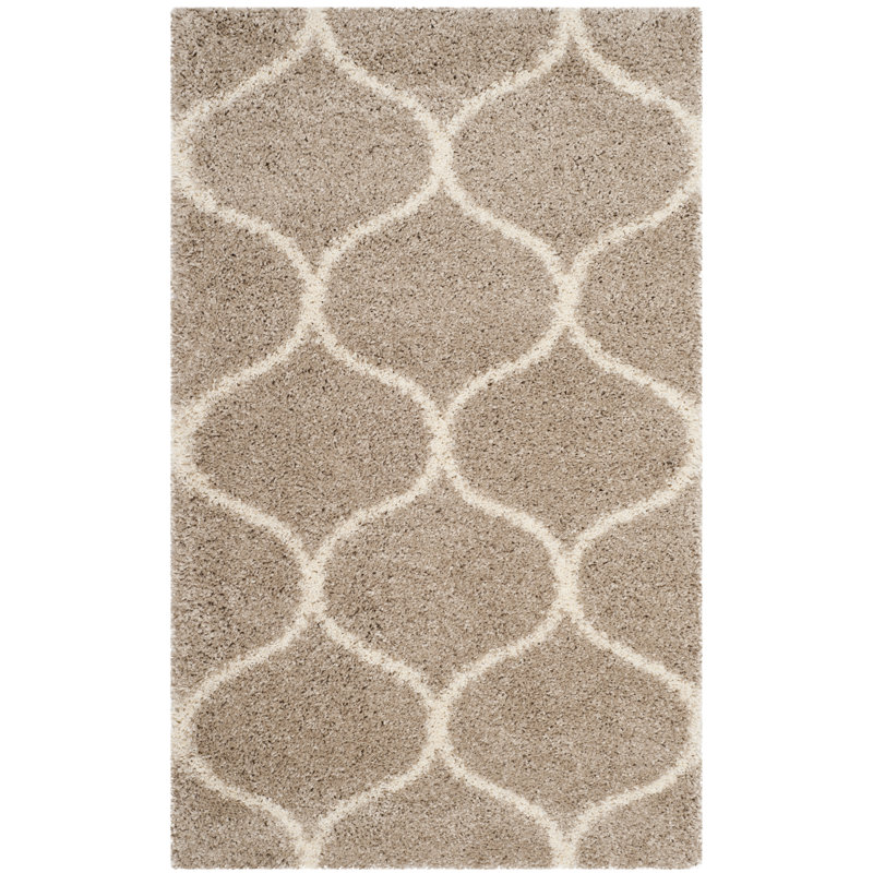 Atencio Geometric Hand Woven Area Rug, Rectangle 183 x 274 cm
