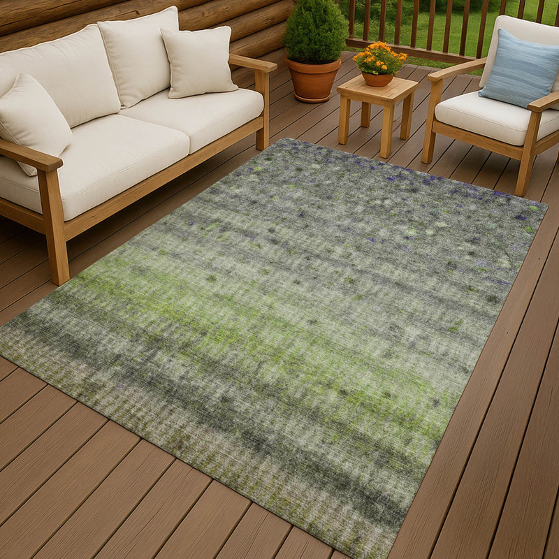 Machine Washable Indoor/Outdoor Emelia ACN2315 Stripes Rug, Rectangle 5' x 7'6"