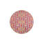 Tapis décoratif rouge à motif géométrique lavable à la machine-428281280